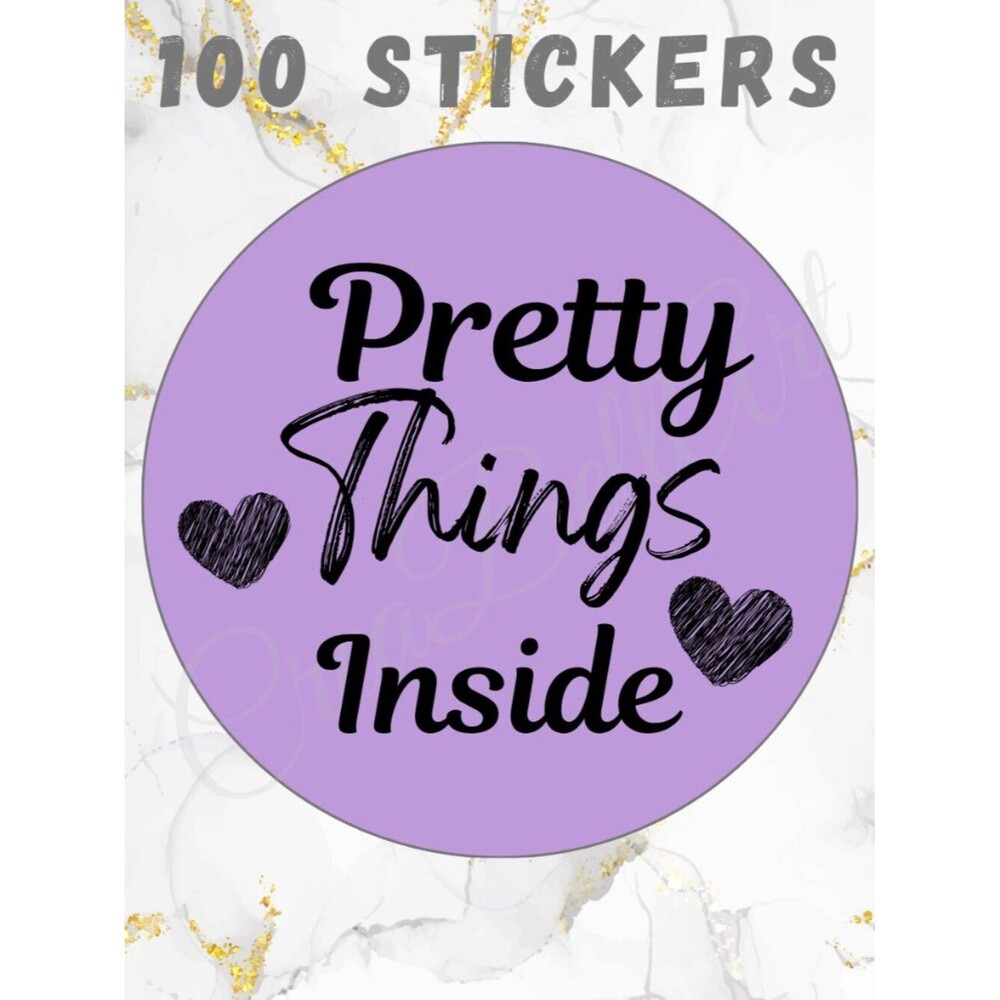 100 Thank you Stickers | Pretty Things Inside